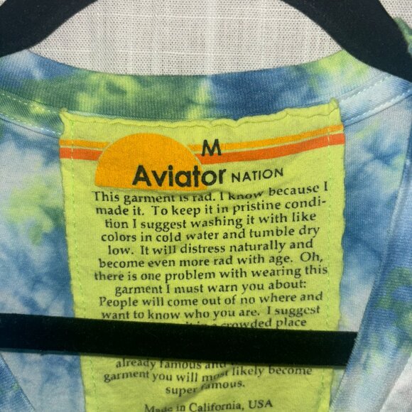 Aviator Nation Tie Dye Logo Tee - Picture 2 of 3